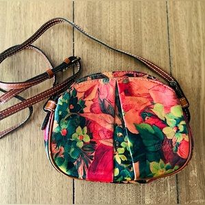 Patricia Nash Floral Chania Crossbody Purse